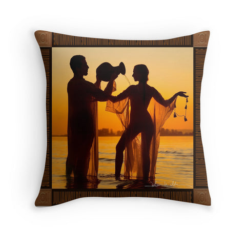 On the River Throw Pillow