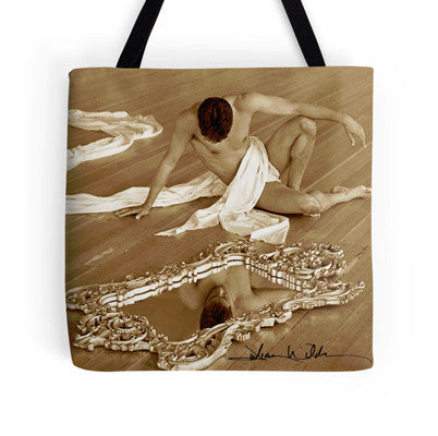 "The Dancer and the Looking Glass" Tote Bag